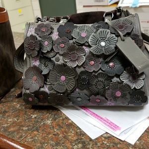 Coach tea rose purse